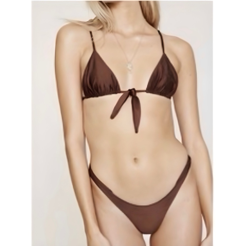 TWO WOLVES BIKINI - BROWN - SIZE SMALL